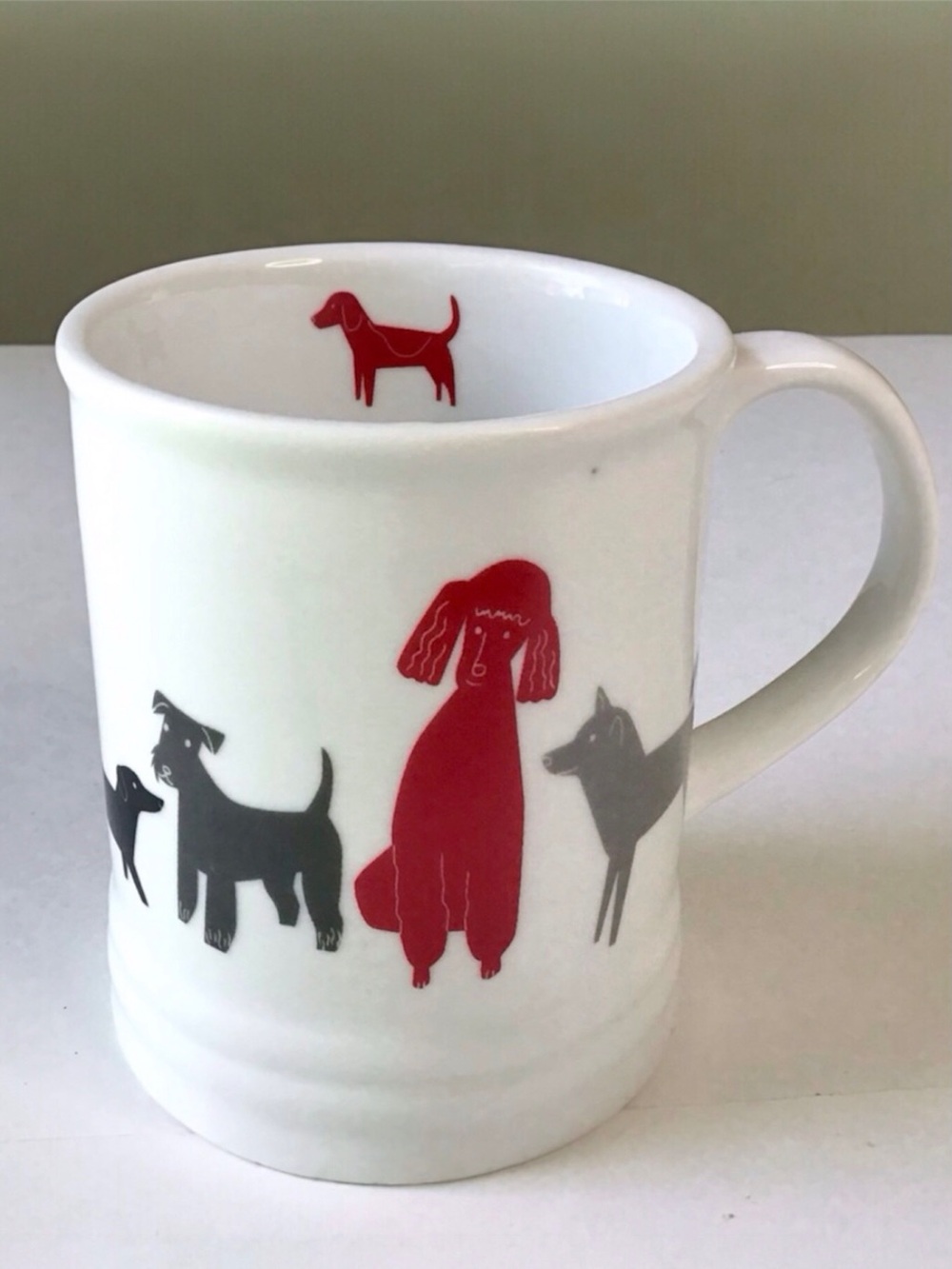 Fringe Studio Pet Shop Dogs Mug Various Breeds Multi-Colored Silhouettes Cup